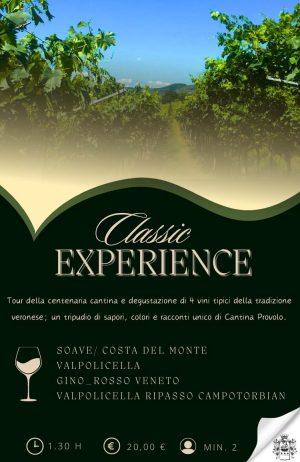 Alt= Classic Experience_Degustazione e Tour della cantina